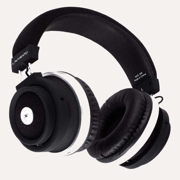 سماعة رأس Avvento HP-15-B بلوتوث مع ميكروفون – طوق جلدي، أسود