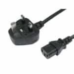 ⁦كابل طاقة HAINGS لأجهزة الكمبيوتر المكتبية – بطول 1.5 متر (20 قطعة في كيس بلاستيكي)⁩ - الصورة ⁦2⁩