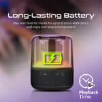 ⁦سماعة بلوتوث Promate Glitz - لون أحمر - 10W⁩ - الصورة ⁦3⁩