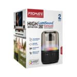 ⁦سماعة بلوتوث Promate Glitz - لون أحمر - 10W⁩ - الصورة ⁦2⁩