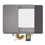 HP OfficeJet Pro 8023 All-in-One Printer – Print, Copy, Scan, Fax, Wi-Fi, HP Smart App, Color Printing, USB, Touchscreen – White - Image 2