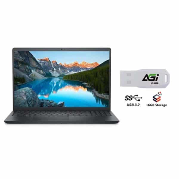 Dell Vostro 3530 with Intel Core i5-1334U, 16GB RAM, 1TB SSD, 15.6 Inch FHD 120Hz Display, Windows 11 + AGI 16GB USB Flash (White), Laptop Color: Black