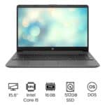 لابتوب إتش بي 15-dw3028nx، معالج Intel Core i5-1135G7، ذاكرة RAM سعة 16 جيجابايت، قرص SSD سعة 512 جيجابايت، شاشة 15.6 بوصة HD مضادة للتوهج، كرت شاشة NVIDIA GeForce MX350 بسعة 2 جيجابايت، تصميم Chalkboard Gray Mesh Knit، نظام تشغيل Windows 11