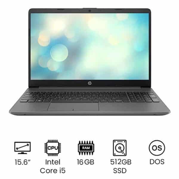 HP 15-dw3028nx Laptop with Intel Core i5-1135G7, 16GB RAM, 512GB SSD, 15.6-Inch HD Anti-glare Display, NVIDIA GeForce MX350 2GB Graphics, Chalkboard Gray Mesh Knit Design, Windows 11