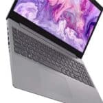 ⁦لابتوب لينوفو IdeaPad L3، معالج Intel Core i5-1135G7، ذاكرة RAM سعة 8 جيجابايت، قرص SSD بسعة 500 جيجابايت، شاشة 15.6 بوصة FHD، كرت شاشة مشترك Intel Iris Xe، بدون نظام تشغيل (Free DOS)، لون رمادي بلاتينيوم⁩ - الصورة ⁦3⁩