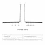 ⁦لينوفو ThinkPad E14 الجيل الخامس (21M70027AD) – معالج Intel Core Ultra 7 155H، ذاكرة 32 جيجابايت، تخزين 1 تيرابايت SSD، شاشة 14 بوصة، بطاقة رسومات مدمجة، نظام تشغيل Windows 11⁩ - الصورة ⁦2⁩