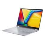 ⁦أسوس فيفوبوك فليب TP3402VA-LZ144W – معالج Intel Core i9-13900H، ذاكرة 16 جيجابايت، تخزين 1 تيرابايت SSD، شاشة 14 بوصة FHD تعمل باللمس، نظام تشغيل Windows 11، اللون: فضي شفاف (Transparent Silver)⁩ - الصورة ⁦8⁩