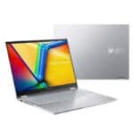 ⁦أسوس فيفوبوك فليب TP3402VA-LZ144W – معالج Intel Core i9-13900H، ذاكرة 16 جيجابايت، تخزين 1 تيرابايت SSD، شاشة 14 بوصة FHD تعمل باللمس، نظام تشغيل Windows 11، اللون: فضي شفاف (Transparent Silver)⁩ - الصورة ⁦4⁩