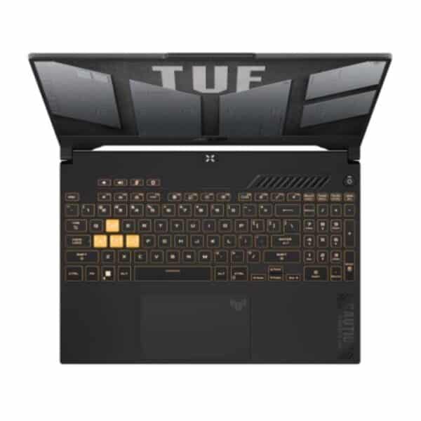 أسوس TUF Gaming FX507ZC4-HN121 – معالج Intel Core i7-12700H، ذاكرة 32 جيجابايت، تخزين 1 تيرابايت SSD، شاشة 15.6 بوصة FHD، بطاقة رسومات RTX 3050 بسعة 4 جيجابايت، نظام Windows 11، اللون: ميكا رمادي (Mecha Gray)