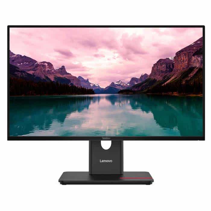 020471240008 شاشة لينوفو ثينك فيجن T24-40 – مقاس 24 بوصة، دقة FHD، بتقنية Eye Safe، لوحة IPS، تردد 120 هرتز، زمن استجابة 4 مللي ثانية - الصورة 1