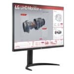 ⁦شاشة الألعاب إل جي UltraGear 32BR55U-B – مقاس 32 بوصة، دقة 4K، دعم HDR10، منافذ USB وType-C، لون أسود⁩ - الصورة ⁦2⁩