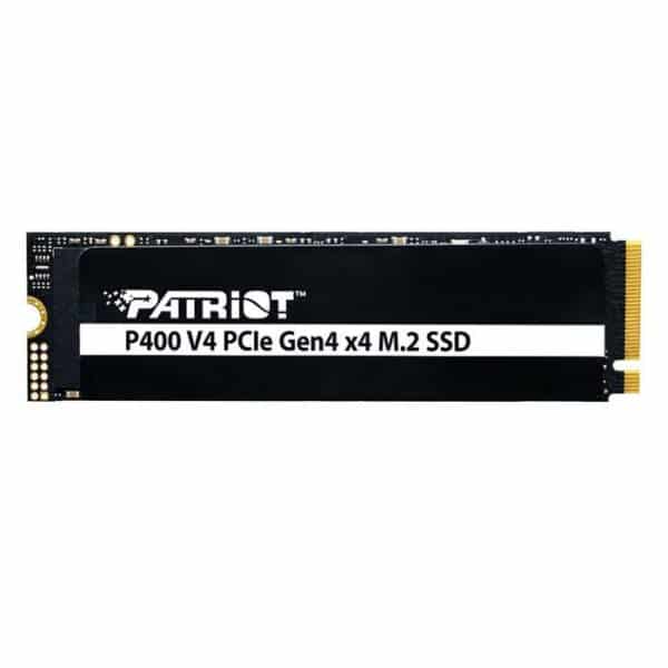 وحدة تخزين باتريوت P400 V4 SSD بسعة 1 تيرابايت – بتقنية M.2 2280 PCIe Gen4x4، بسرعة قراءة تصل إلى 6200 ميجابايت في الثانية وكتابة تصل إلى 5222 ميجابايت في الثانية