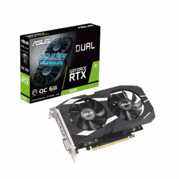 بطاقة الرسوميات ASUS GeForce RTX 3050 6GB OC Dual