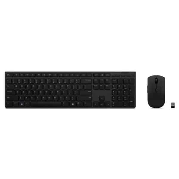 Lenovo Professional Wireless Rechargeable Keyboard & Mouse Combo – Model 4X31K03970