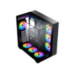 كيس الألعاب XIGMATEK AQUA V AIR ATX مع 7 مراوح - اللون الأسود