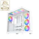 كيس الألعاب XIGMATEK AQUA V AIR ATX مع 7 مراوح - اللون الأبيض