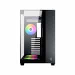 ⁦كيس XIGMATEK AQUA V ATX متوسط الحجم مع 7 مراوح ARGB مثبتة مسبقًا – أسود⁩ - الصورة ⁦9⁩