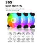 ⁦مروحة كيس RGB بحجم 120 مم – تبريد فعال مع إضاءة ملونة⁩ - الصورة ⁦2⁩