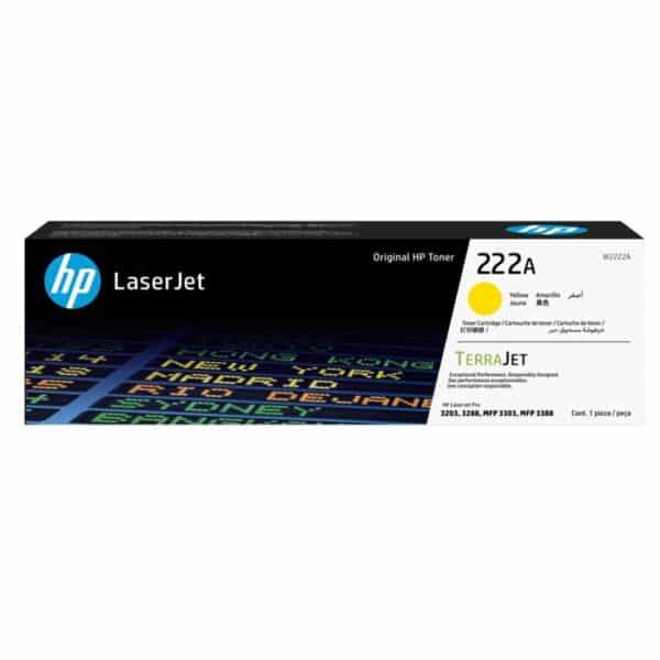 HP 222A Yellow Original LaserJet Toner Cartridge, W2222A - Delivery within 7 days