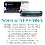 ⁦خرطوشة حبر لون أصفر أصلي من إتش بي 508A (CF362A) ليزر جيت - التوريد خلال 7 ايام⁩ - الصورة ⁦2⁩