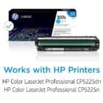 ⁦خرطوشة حبر لون سماوي أصلي من إتش بي 307A (CE741A) ليزر جيت - التوريد خلال 7 ايام⁩ - الصورة ⁦2⁩