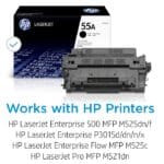 ⁦خرطوشة حبر اتش بي 55A لون أسود CE255A عالية الإنتاجية - التوريد خلال 7 ايام⁩ - الصورة ⁦2⁩