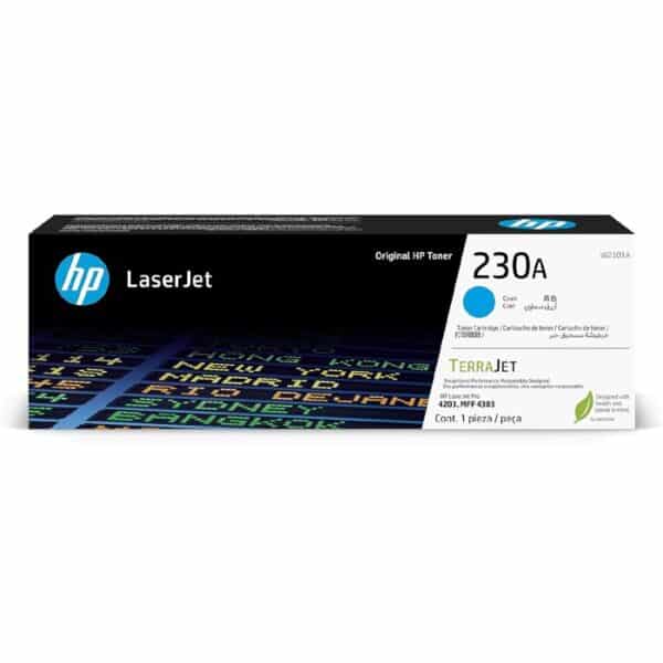 خرطوشة حبر أصلية إتش بي 230A باللون السماوي (W2301A) – التسليم خلال 7 أيام