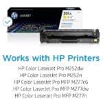 HP Toner 201A Yellow, CF402A, For M252, M277 - Image 2