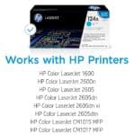 ⁦خرطوشة حبر ليزر اتش بي 124A ,Q6001A سماوي⁩ - الصورة ⁦2⁩