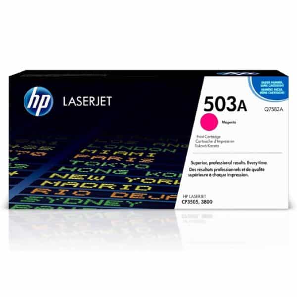 خرطوشة حبر أصلية اتش بي 503A, Q7583A, FOR إتش بي 3800, أرجواني