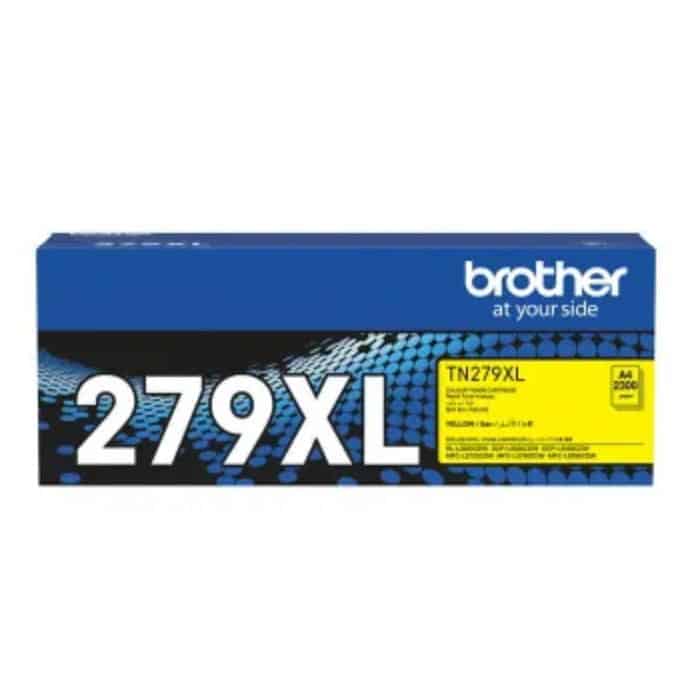 094354060006 خرطوشة حبر ليزر براذر، انتاجية الصفحات حتى 2300 صفحة، موديل TN279XLY, أصفر - التوريد خلال 7 أيام - الصورة 1