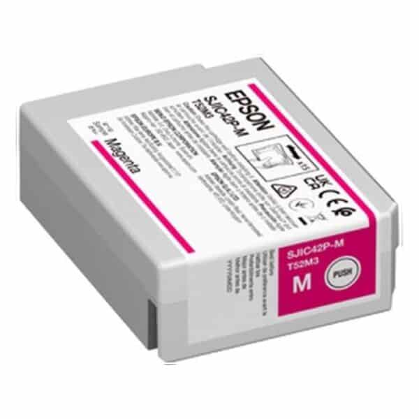 Epson SJIC42P-M Magenta Ink Cartridge for ColorWorks C4000, C13T52M340 – Supply within 7 days