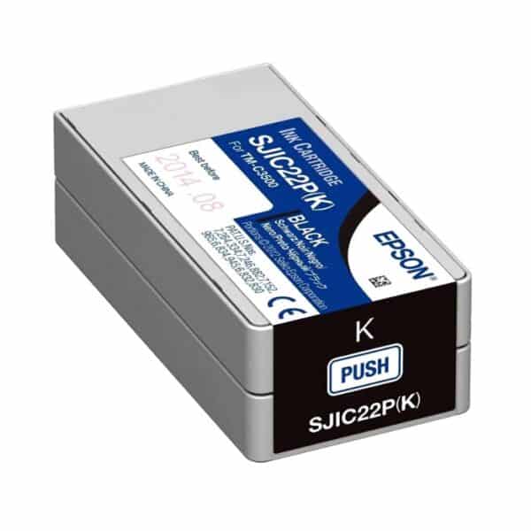 خرطوشة حبر ابسون SJIC22P متوافق مع طابعة ColorWorks C3500 أسود C33S020601 - التوريد خلال 7 أيام