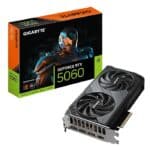 Gigabyte GeForce RTX 5060 WINDFORCE OC 8G Graphics Card – 8GB GDDR7, 128-bit, PCIe 5.0, 2512 MHz Core Clock, 3x DisplayPort, 1x HDMI – GV-N5060WF2OC-8GD