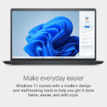 Dell 15 Laptop DC15250 – 15.6" Display, Intel Core 3 100U, 8GB DDR4 RAM, 512GB SSD, DOS – Carbon Black - Image 2