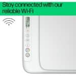 HP DeskJet Ink Advantage 2875 AIO Printer, Print, Copy, Scan, Up to 7.5ppm Print Speed, 1200 x 1200 DPI Print Resolution, Contact Image Sensor Scan Technology, White | 60K47C - Image 3