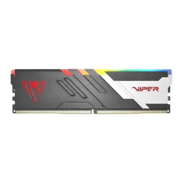 Patriot Viper Venom RGB DDR5 32GB (16×2) 6000MT/s CL30 Gaming RAM Kit – Black/Silver Heat Spreader