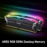 Lexar Ares Armor Lite RGB Gaming RAM – 8GB (1x8GB) DDR4 3600MHz CL18 1.35V – Black - Image 3