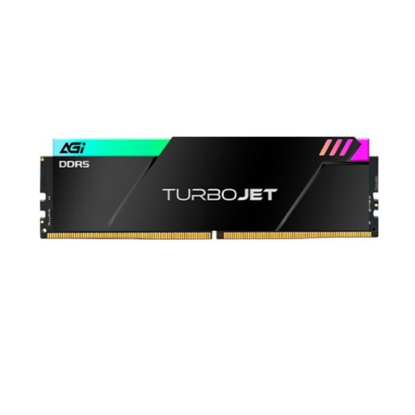 AGI TURBOJET UD858 Gaming RAM – 16GB DDR5, 6000MHz, CL30, 1.35V, RGB Heat Sink – Black