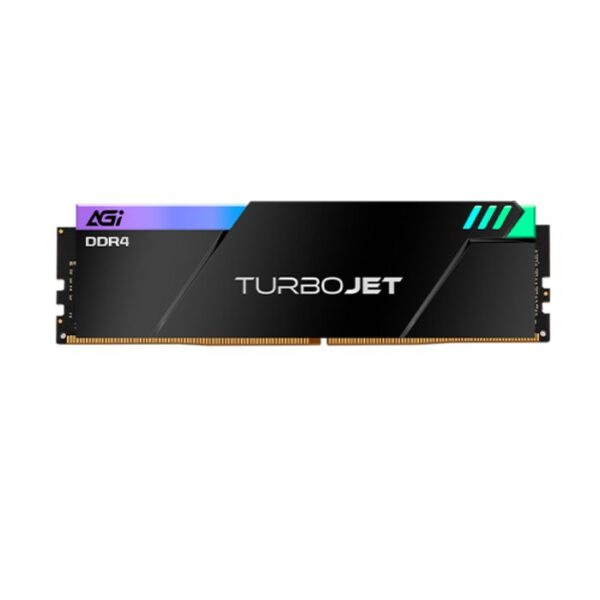 AGI TURBOJET UD848 Gaming RAM – 16GB Kit (2×8GB) DDR4 3600MHz, CL18, RGB Heat Sink