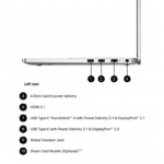 ⁦لابتوب ديل برو 16 المعالج انتل كور ألترا 5-vPro 235U، الرامات 16 جيجا، سعة التخزين 512 جيجا بايت M.2 SSD، كرت الشاشة انتل UHD، الشاشة 16 بوصه فل اتش دي 1920x1080، نظام التشغيل دوس - فضي بلاتينيوم⁩ - الصورة ⁦2⁩